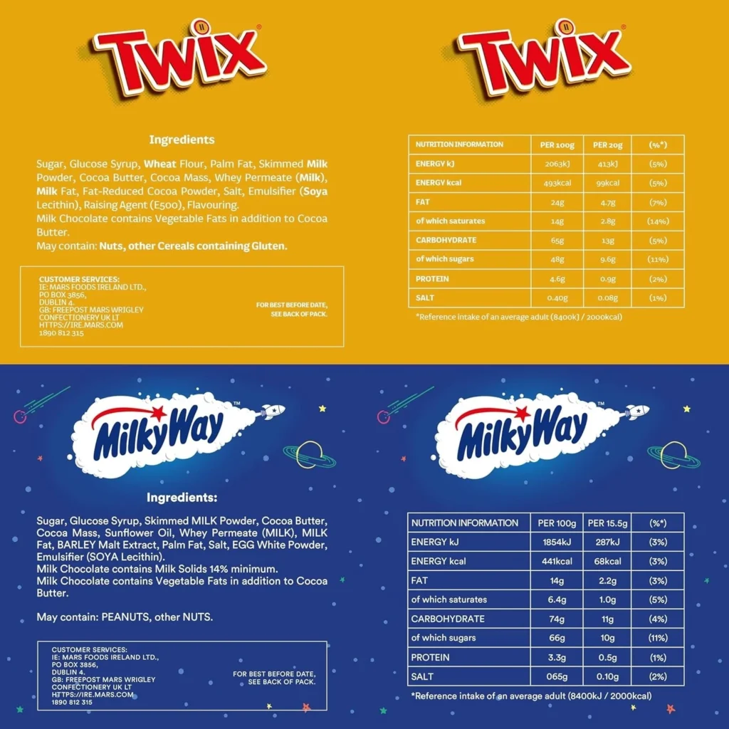 Mixed Bulk Chocolate Bag 1.4kg, 71 Fun Size Chocolate Bars,Mars,TwixMilky Way - Image 2